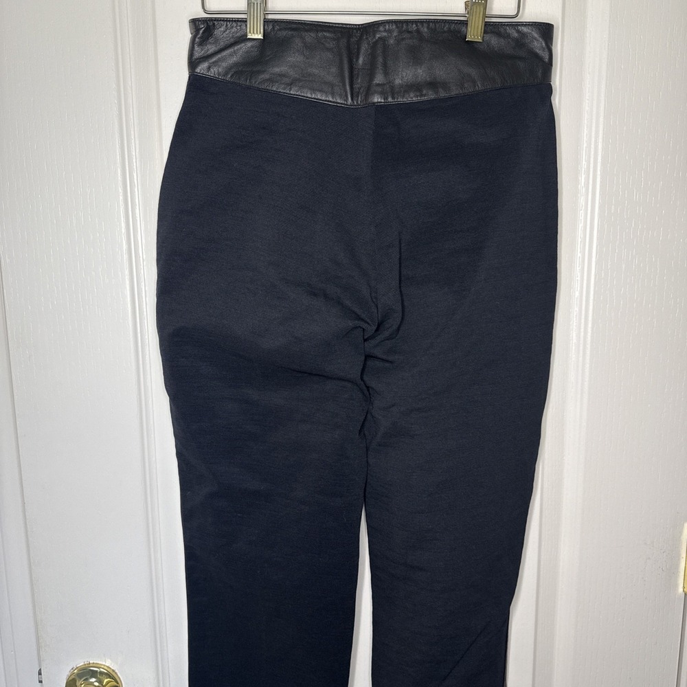 Harley-Davidson Women's Leather Moto Pants Size 10 Black Genuine HD Vintage - Picture 7 of 15